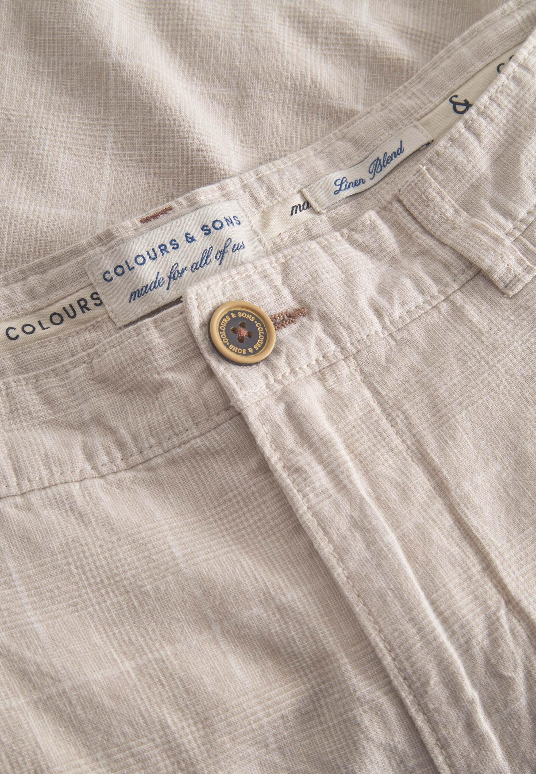 Colours & Sons  Shorts Linen Blend Check 