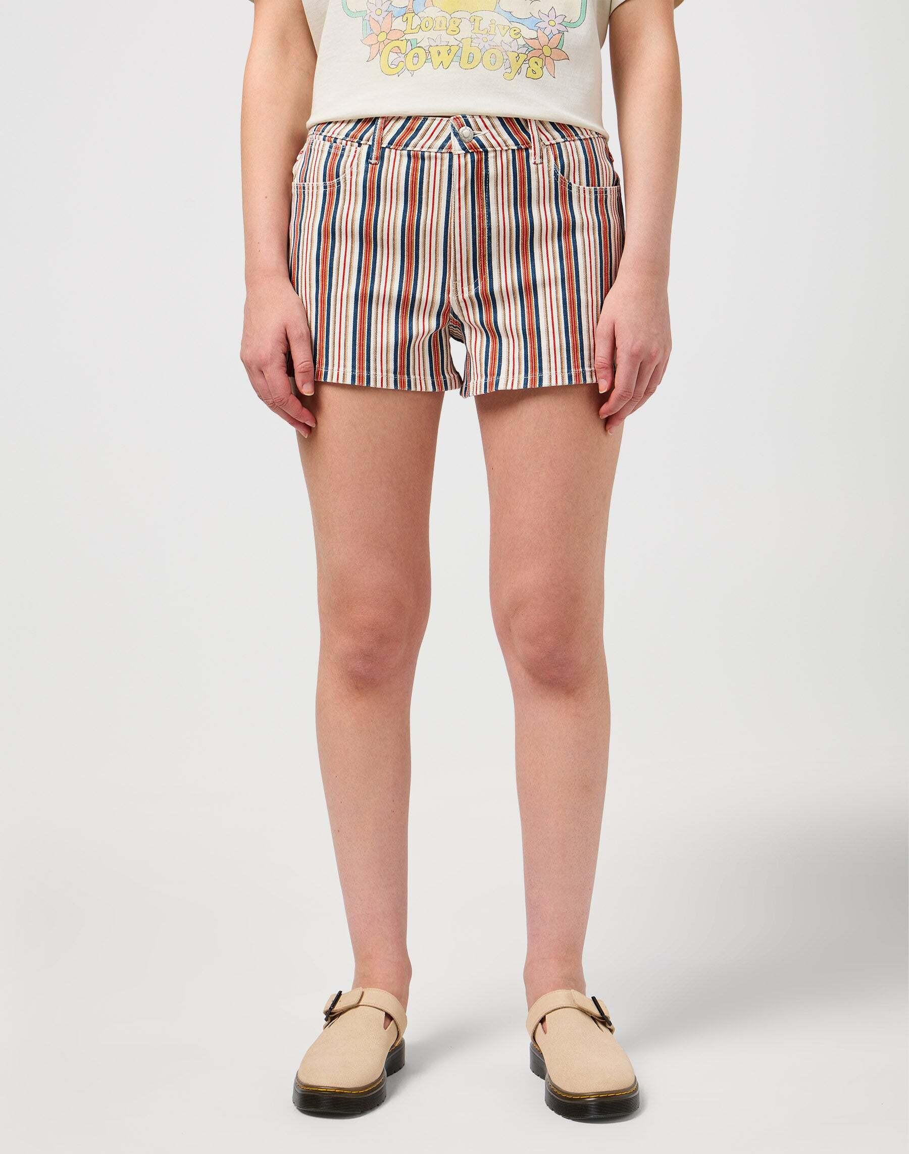 Image of Shorts Vintage Short Damen Rot Bunt W27