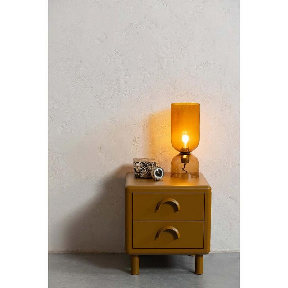 mutoni Table de nuit Rune jaune miel  