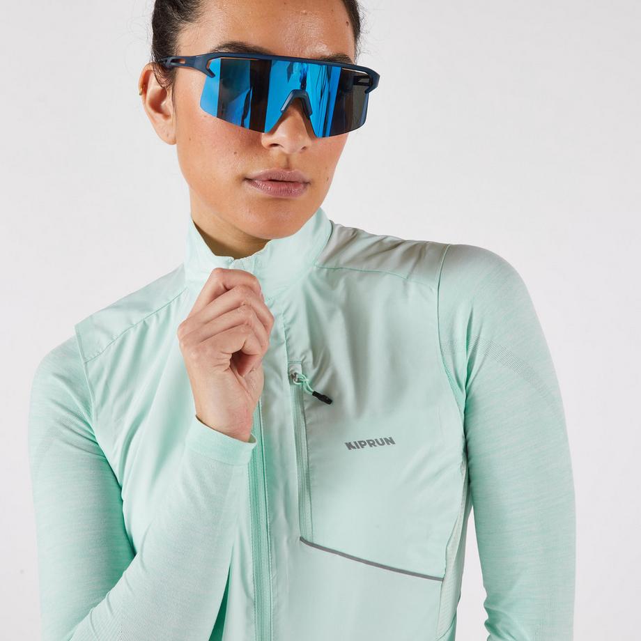 KIPRUN  Gilet running donna antivento 
