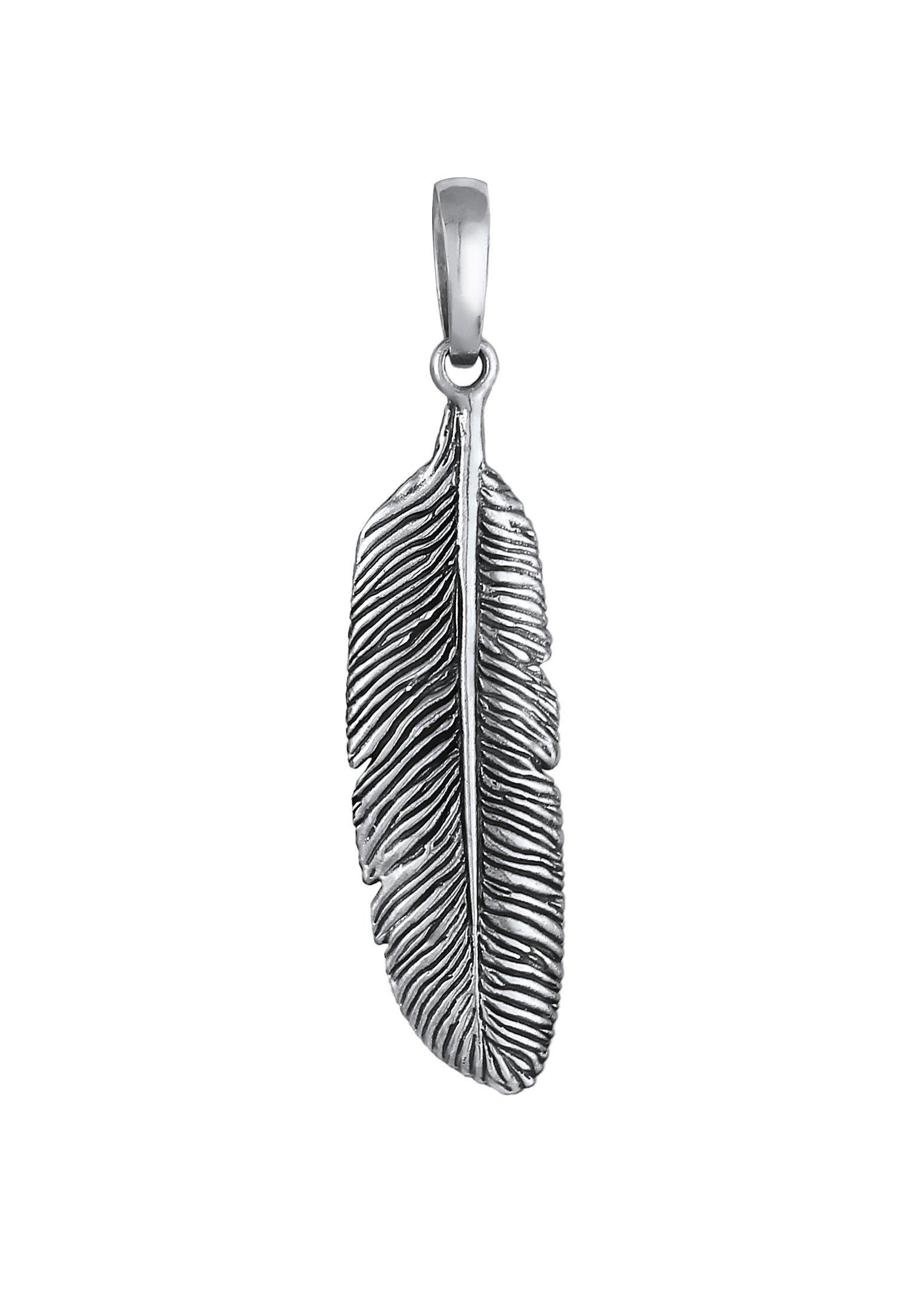 Kuzzoi  Anhänger  Anhänger Feder Symbol Boho Style 925 Silber 