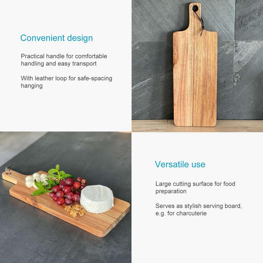 Intirilife Schneidebrett aus Holz  