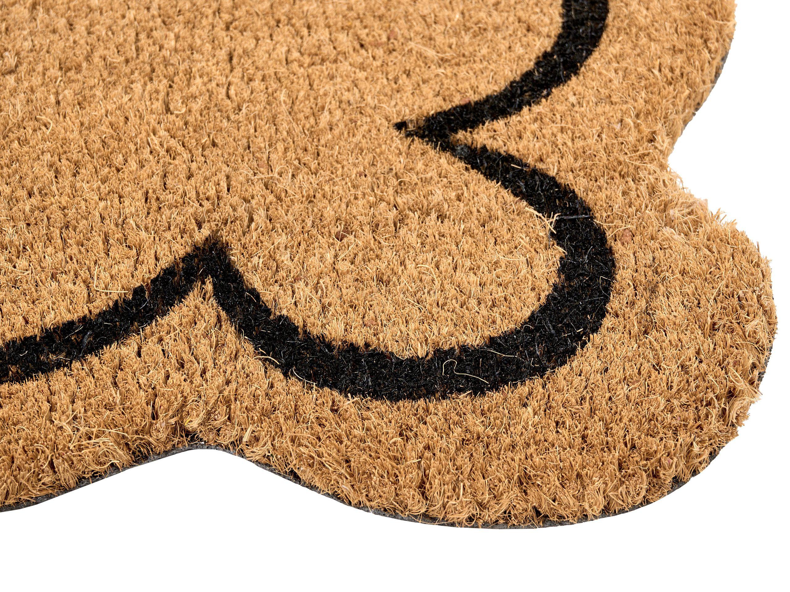 Beliani Fussmatte aus Kokosfasern Modern HOLON  