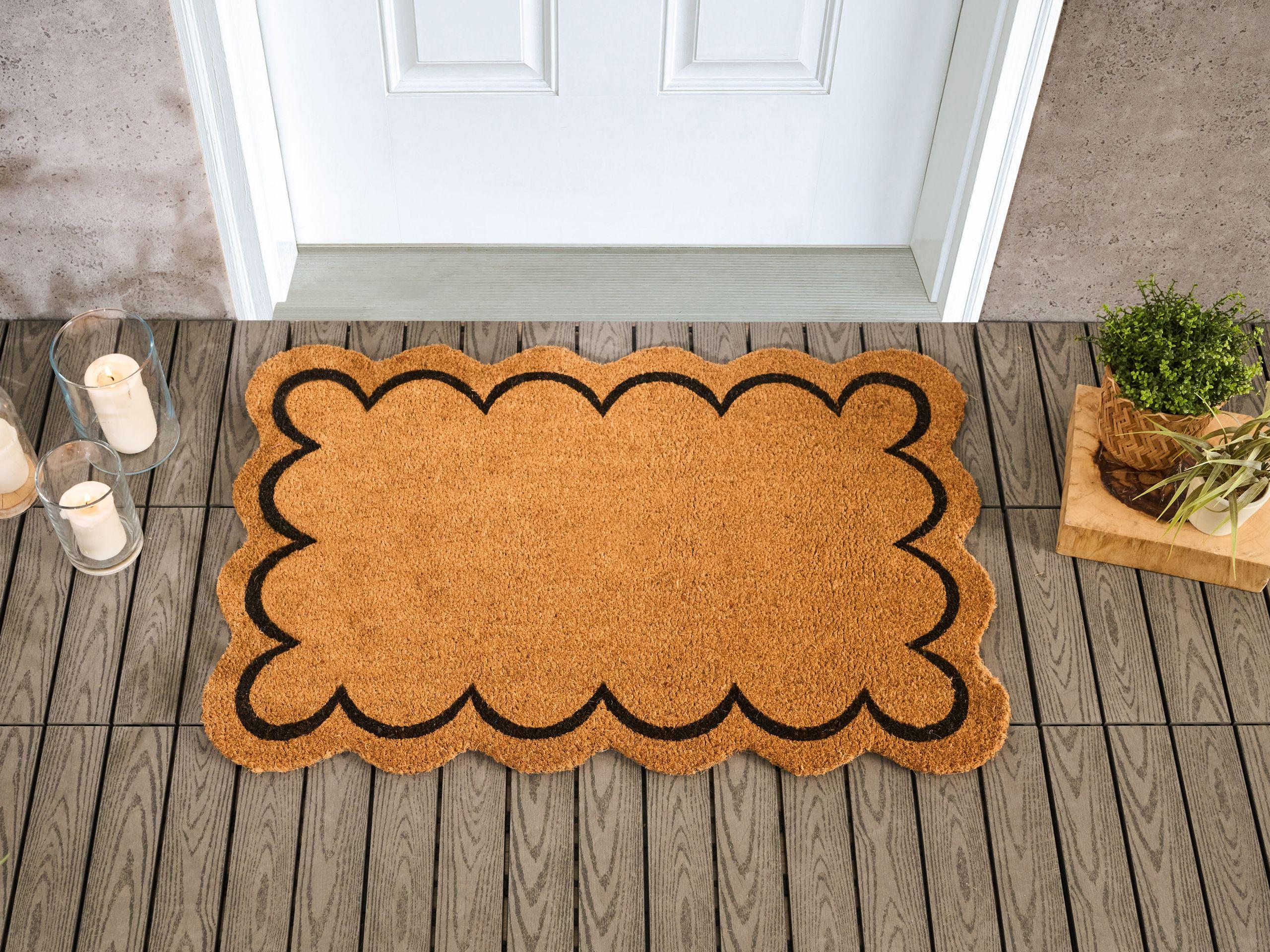 Beliani Fussmatte aus Kokosfasern Modern HOLON  