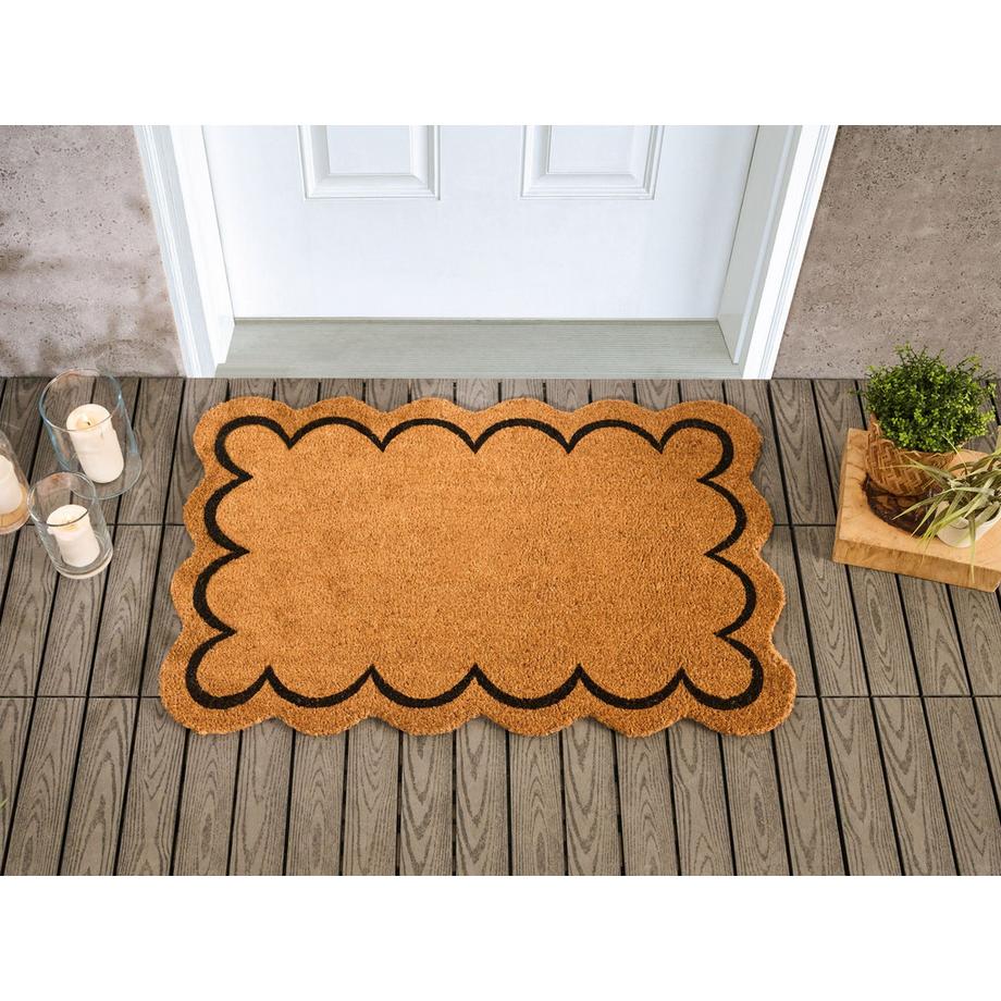 Beliani Tappetino da Ingresso en Fibra di Cocco Moderno HOLON  