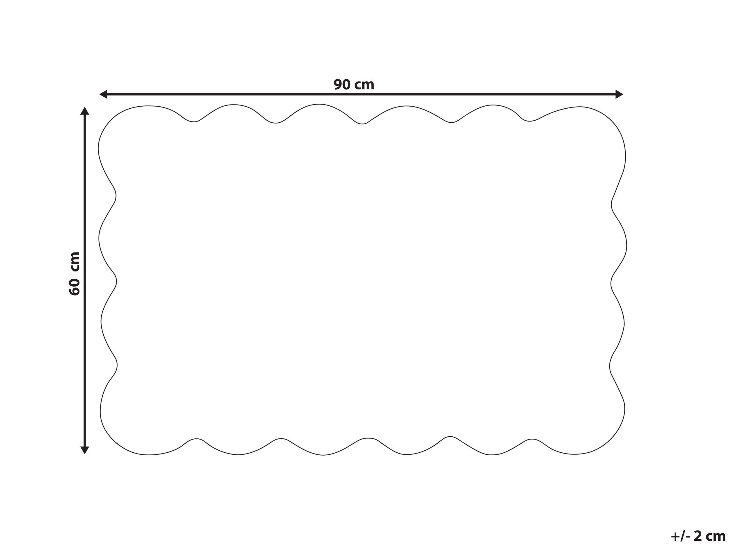 Beliani Fussmatte aus Kokosfasern Modern HOLON  