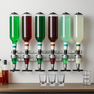 Northix Bar-Butler zur Wandmontage  