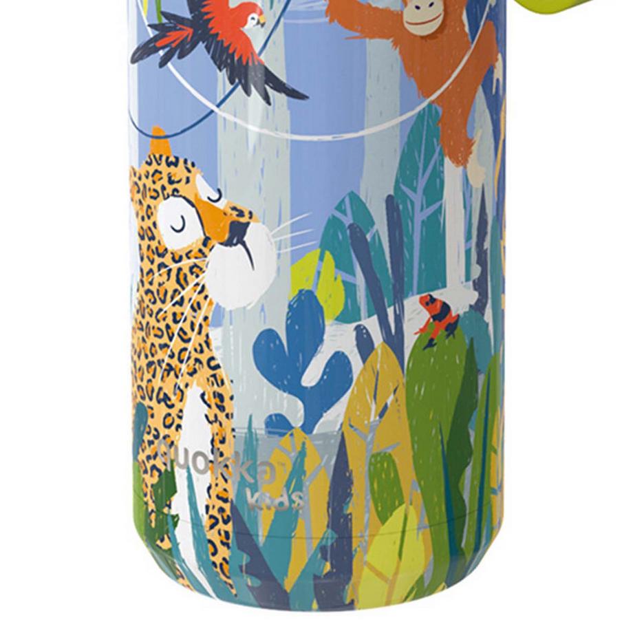 Quokka Thermoflasche Dschungelmuster  