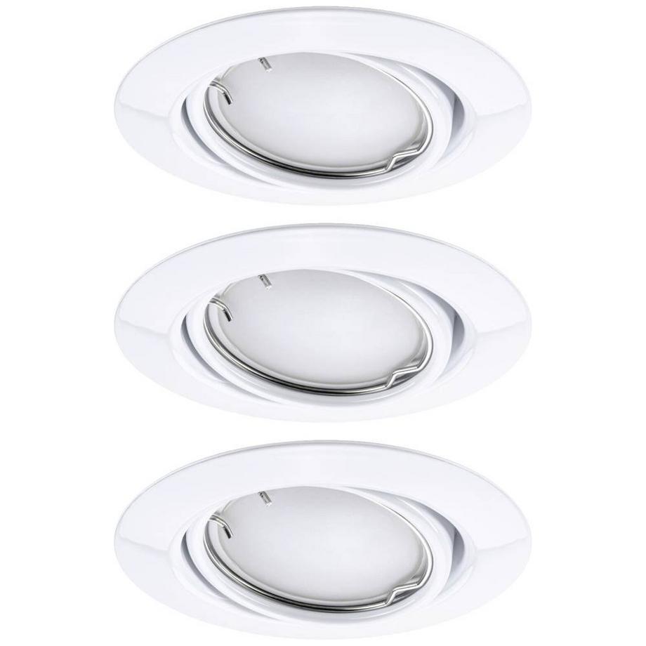 Paulmann Luminaire LED encastré Smart Home ZigBee base coin pivotant rond 90mm 20° 3x4.9W 3x420lm 230V  