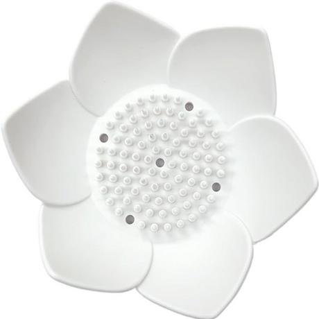 Northio Portasapone - fiore di loto - bianco  