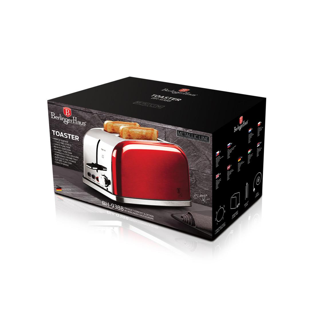 Berlinger Haus 2 Scheiben Toaster Burgundy  