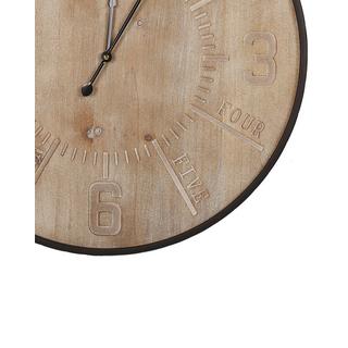 Beliani Wanduhr aus MDF-Platte Industriell DOLE  