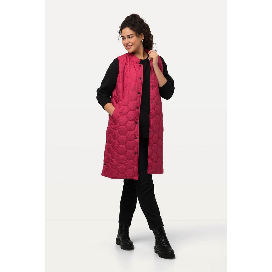 Ulla Popken HYPRAR Steppweste Seitliche Druckknöpfe  