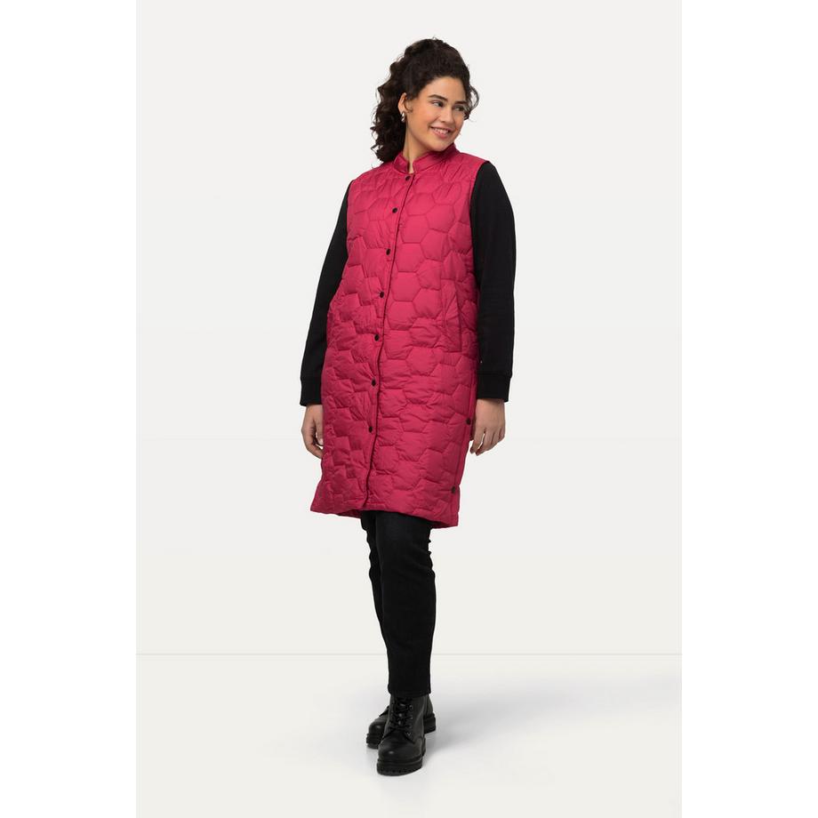 Ulla Popken HYPRAR Steppweste Seitliche Druckknöpfe  