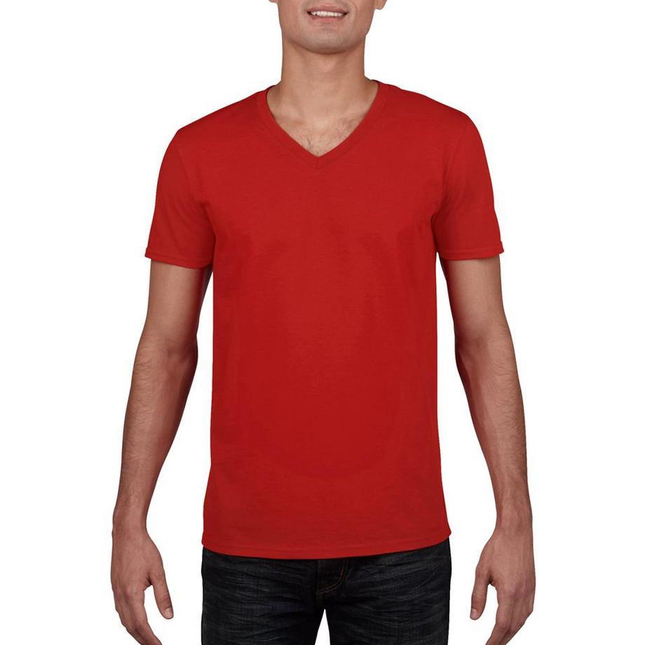 Gildan T-shirt Soft Style Scollo a V Maniche Corte  