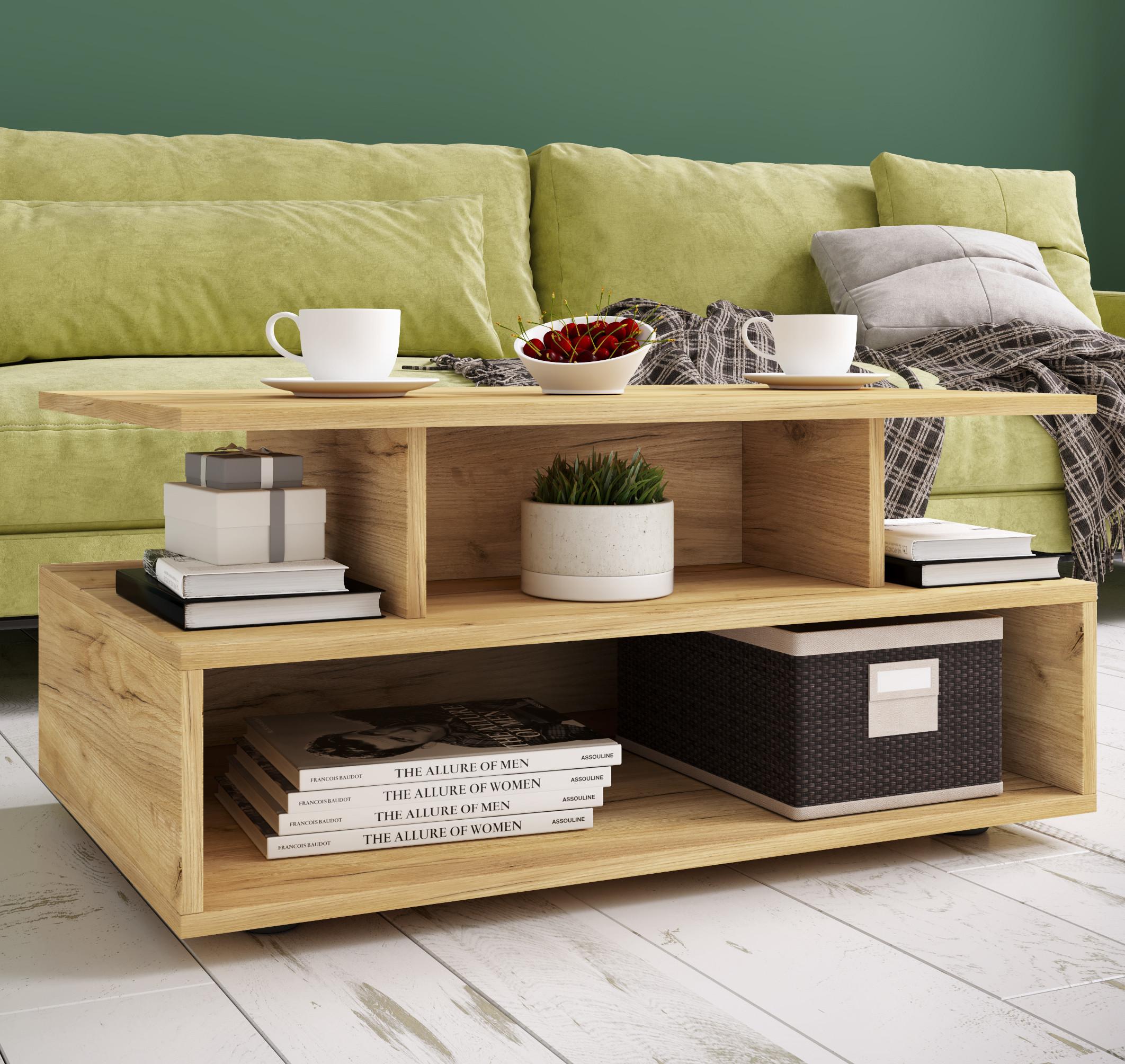 VCM Holz Hoher Sofatisch Esila  