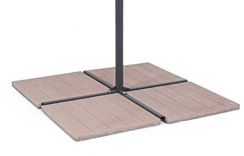 Image of Gewichte für Sonnenschirm 50x50 Zement Birke (4-Set) Gewichte für Sonnenschirm 50x50 Zement Birke (4-Set)