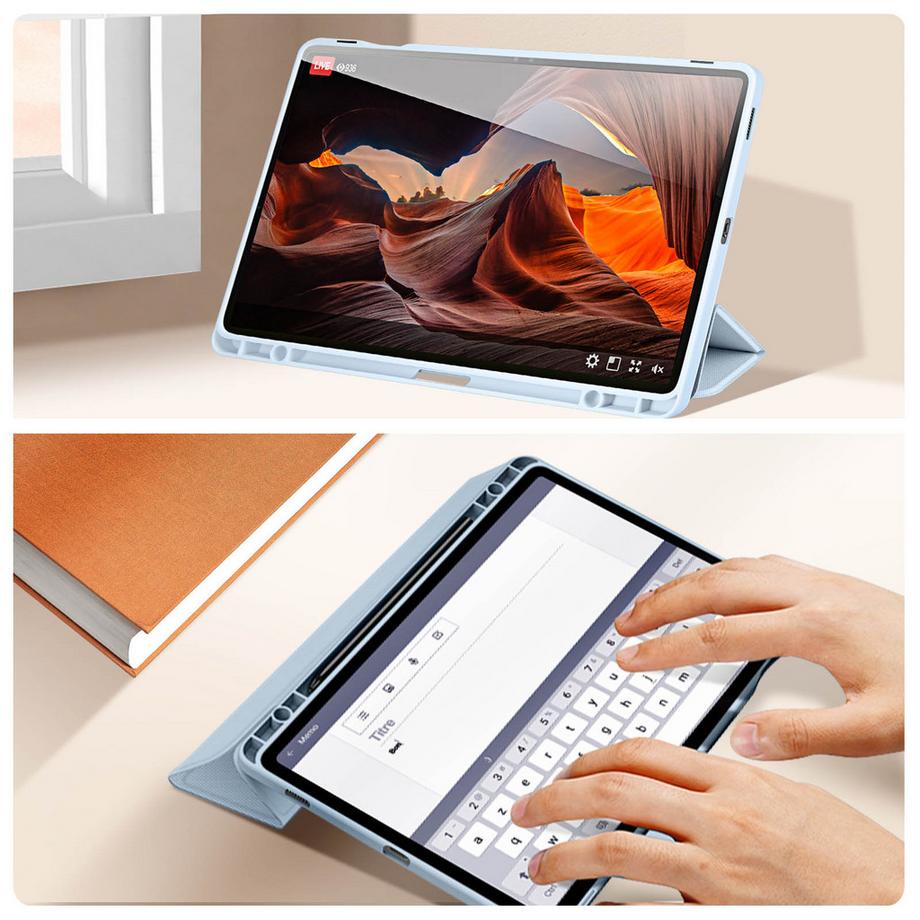 DuxDucis  Étui Galaxy Tab S9 FE Toby Bleu 