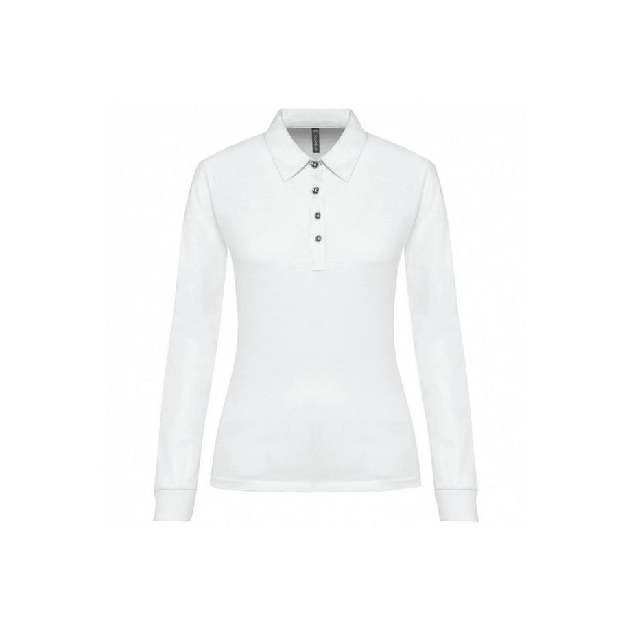 Kariban Femme Jersey Manches Longues Polo Shirt  