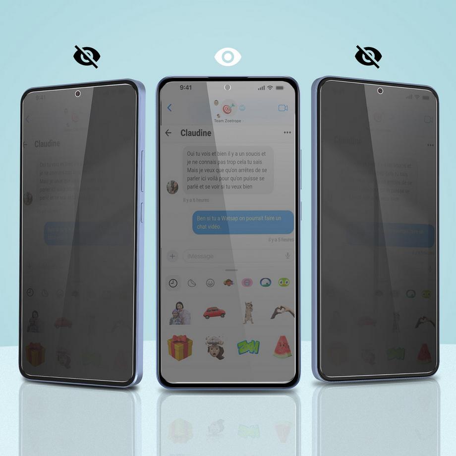 Avizar  Verre Anti-espion Xiaomi 13T et 13T Pro 