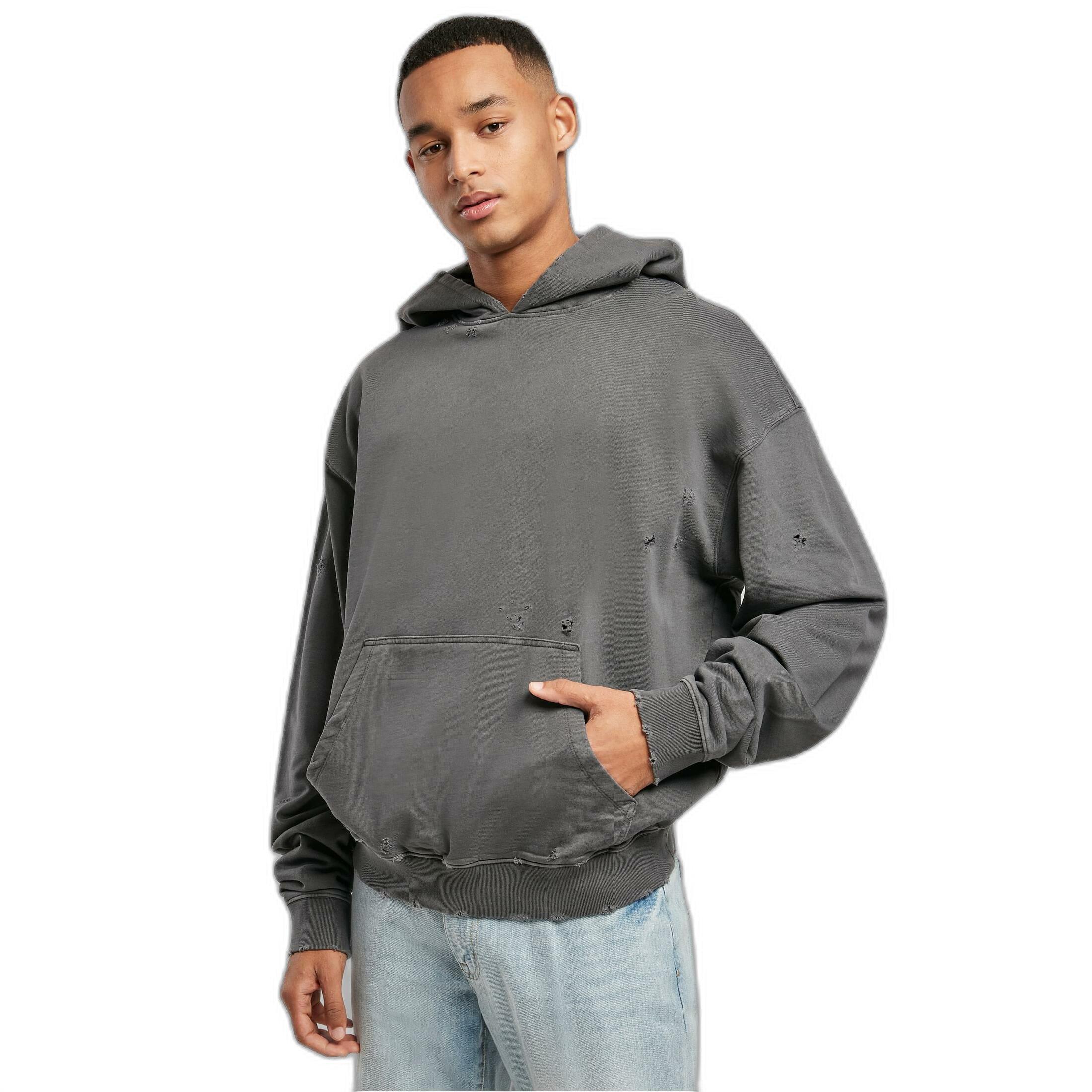 Image of Hoodie Urban Cassics Distressed Herren L