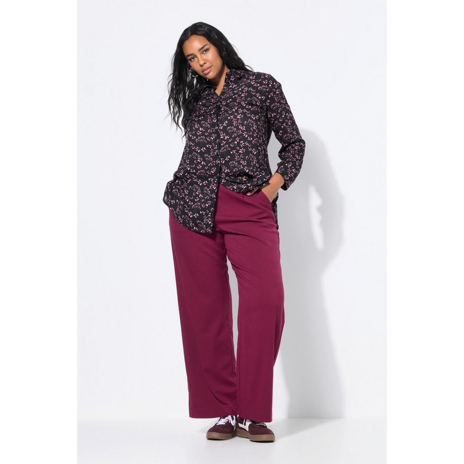 Studio Untold Wide Legs HighWaist Hose teilelastischer Bund  