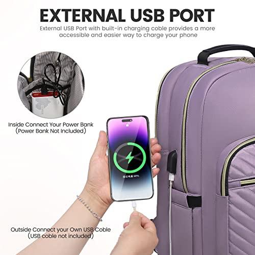 Only-bags.store Sac à dos, sac à dos étanche pour ordinateur portable Sac à dos scolaire élégant avec port de charge USB  