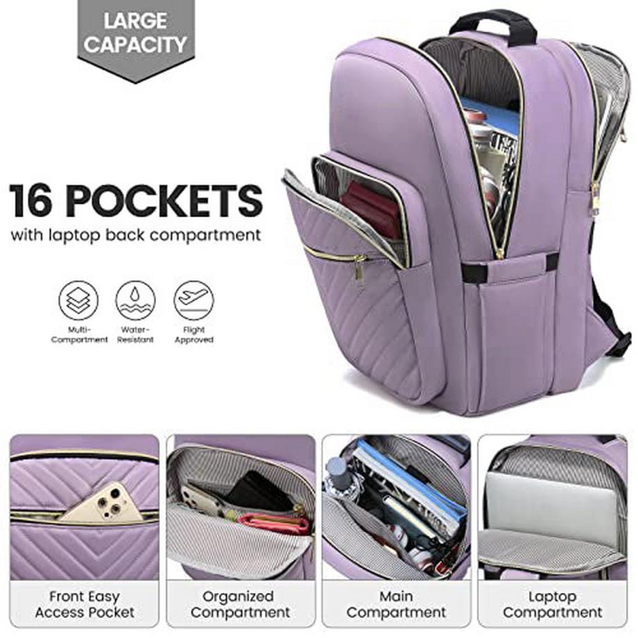 Only-bags.store Wasserdichter Laptop Rucksack mit USB Ladeanschluss  
