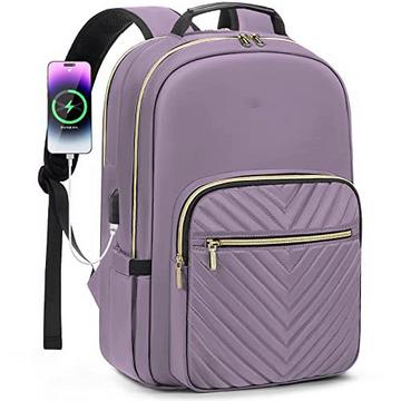 Rucksack, wasserdichte Laptop-Tasche Tagesrucksäcke Eleganter Schulrucksack mit USB-Ladeanschluss