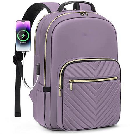 Only-bags.store Sac à dos, sac à dos étanche pour ordinateur portable Sac à dos scolaire élégant avec port de charge USB  