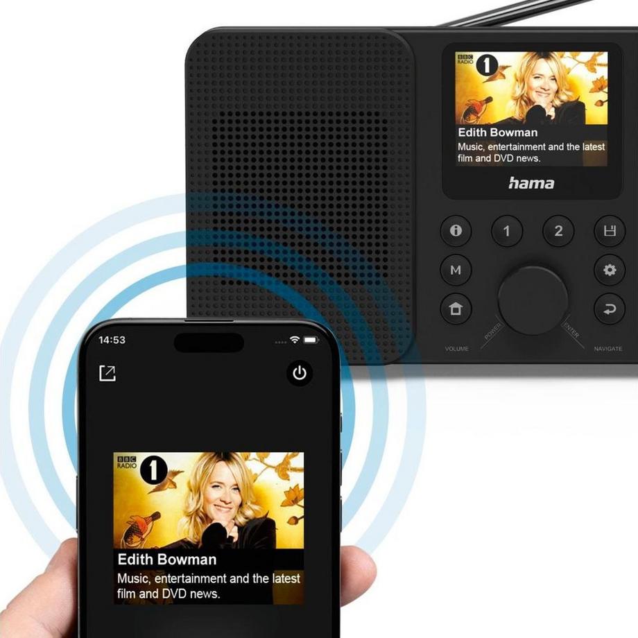 hama  HAMA Radio DAB+ UKW Internet DIR10 Bluetooth Schwarz 