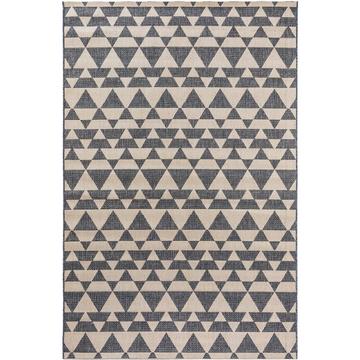 Tapis d'extérieur & intérieur River Beige/Bleu