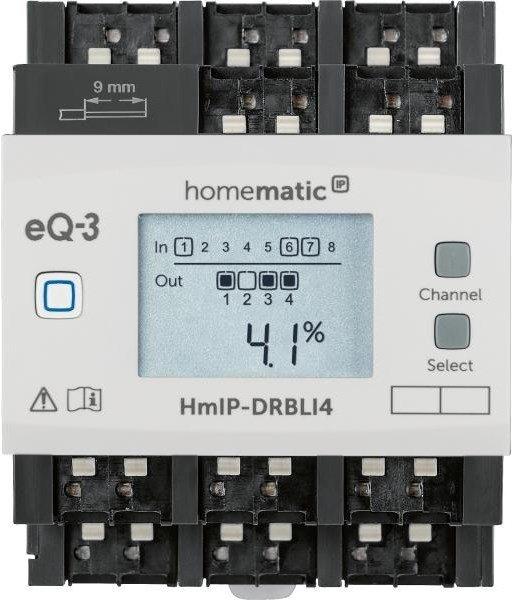 HomeMatic  Homematic IP Funk-Jalousieaktor für Hutschienenmontage 4-fach 