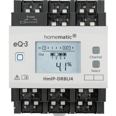 HomeMatic  Homematic IP Funk-Jalousieaktor für Hutschienenmontage 4-fach 