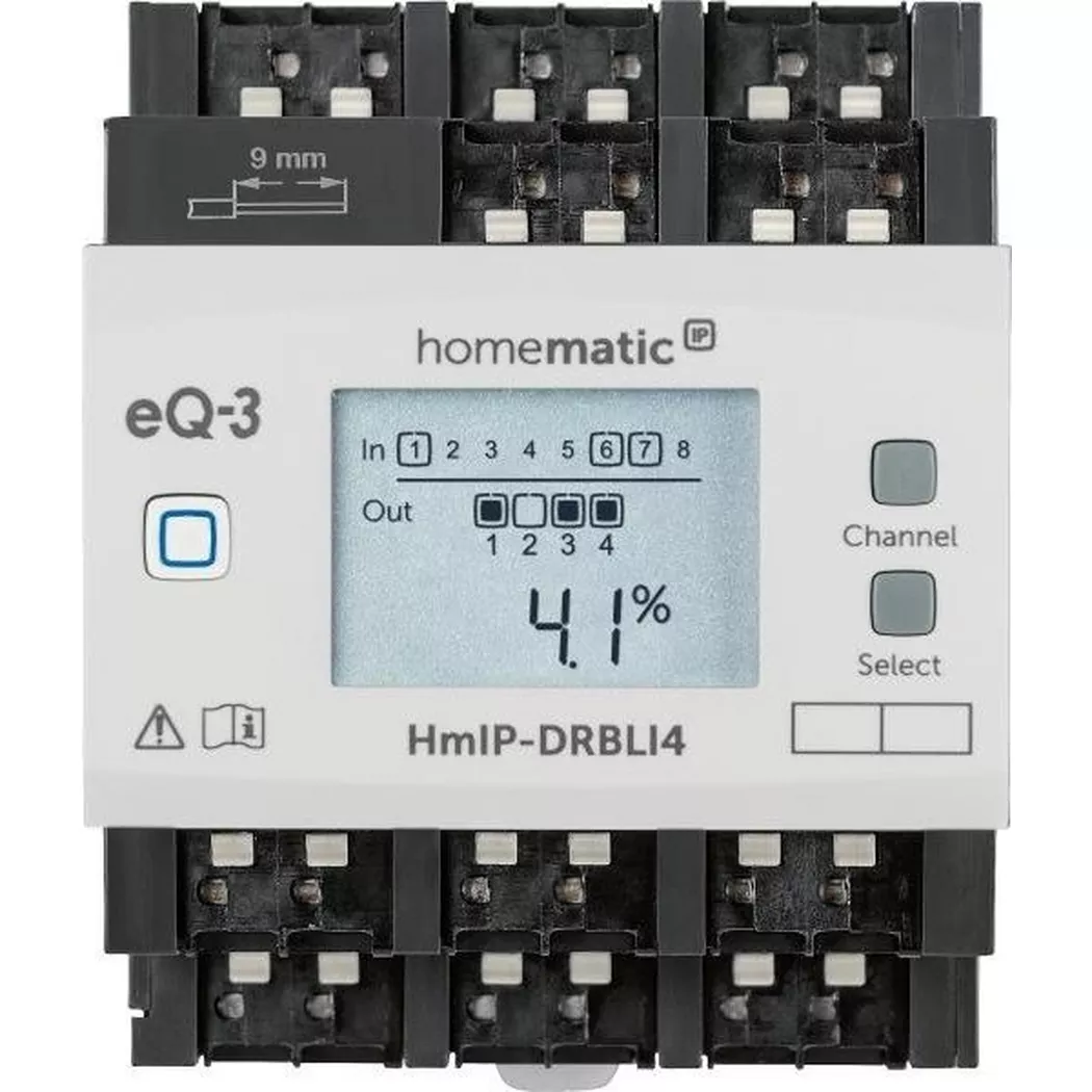 HomeMatic - Homematic IP Funk-Jalousieaktor für Hutschienenmontage 4-fach