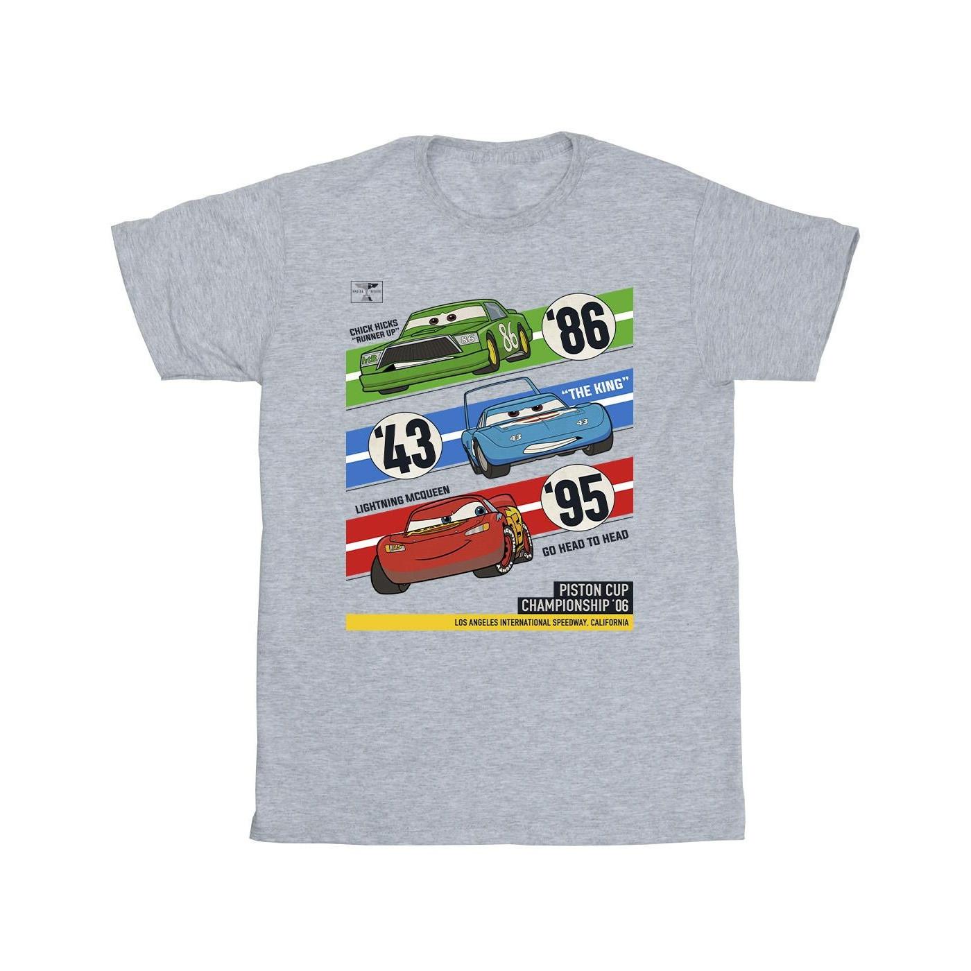 Image of Cars Piston Cup Champions Tshirt Herren Grau M
