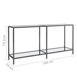 VidaXL Table console verre  