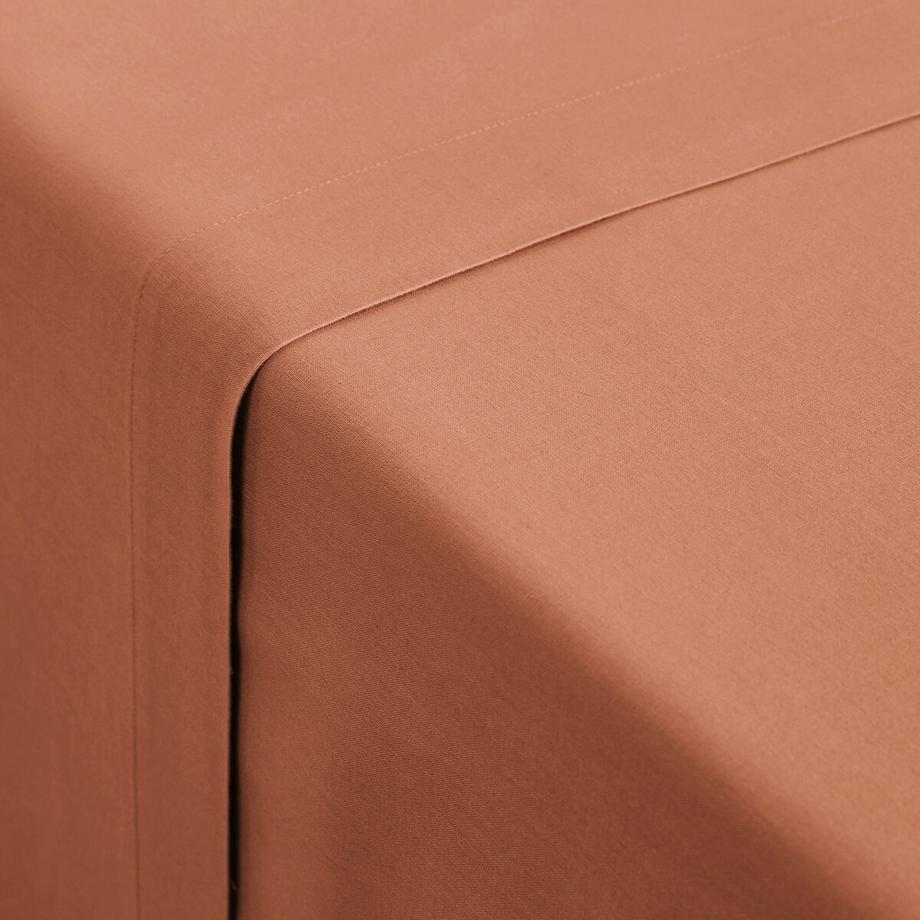 La Redoute Intérieurs Scenario Drap Plat en Coton Lavé  