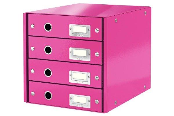 Leitz LEITZ Schubladenset Click & Store A4 60490023 pink 4 Schubladen  