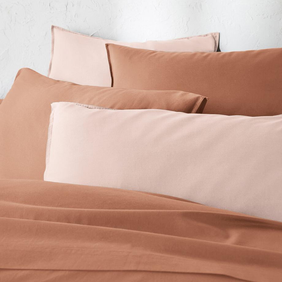 La Redoute Intérieurs Scenario Housse de couette unie en coton lavé  