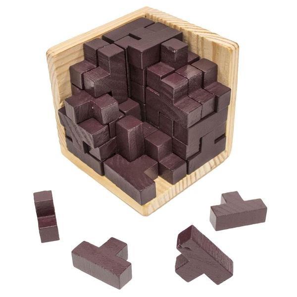 Image of IQ Holzpuzzle, 3D - Würfel