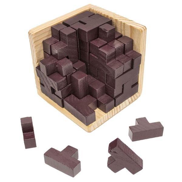 Gameloot  IQ Puzzle in legno, 3D - Cubo 