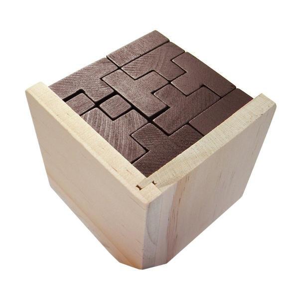 Gameloot  IQ Puzzle in legno, 3D - Cubo 