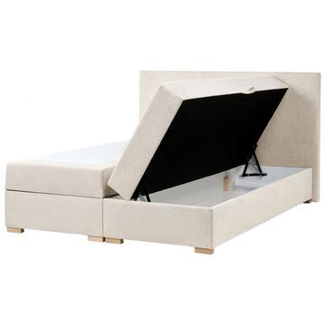 Lit boxspring avec rangement en Tissu Moderne MAJOR
