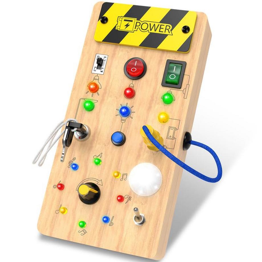 Board Activity Board Spielzeug Baby Sensory Learning Toy LED