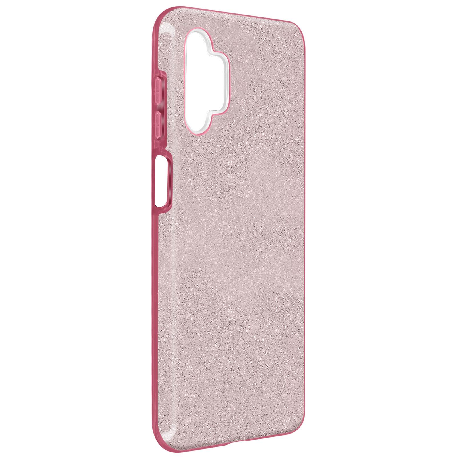 Avizar  Coque Samsung A32 5G Paillette rouge 