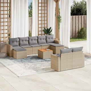 VidaXL set divano da giardino Polirattan  