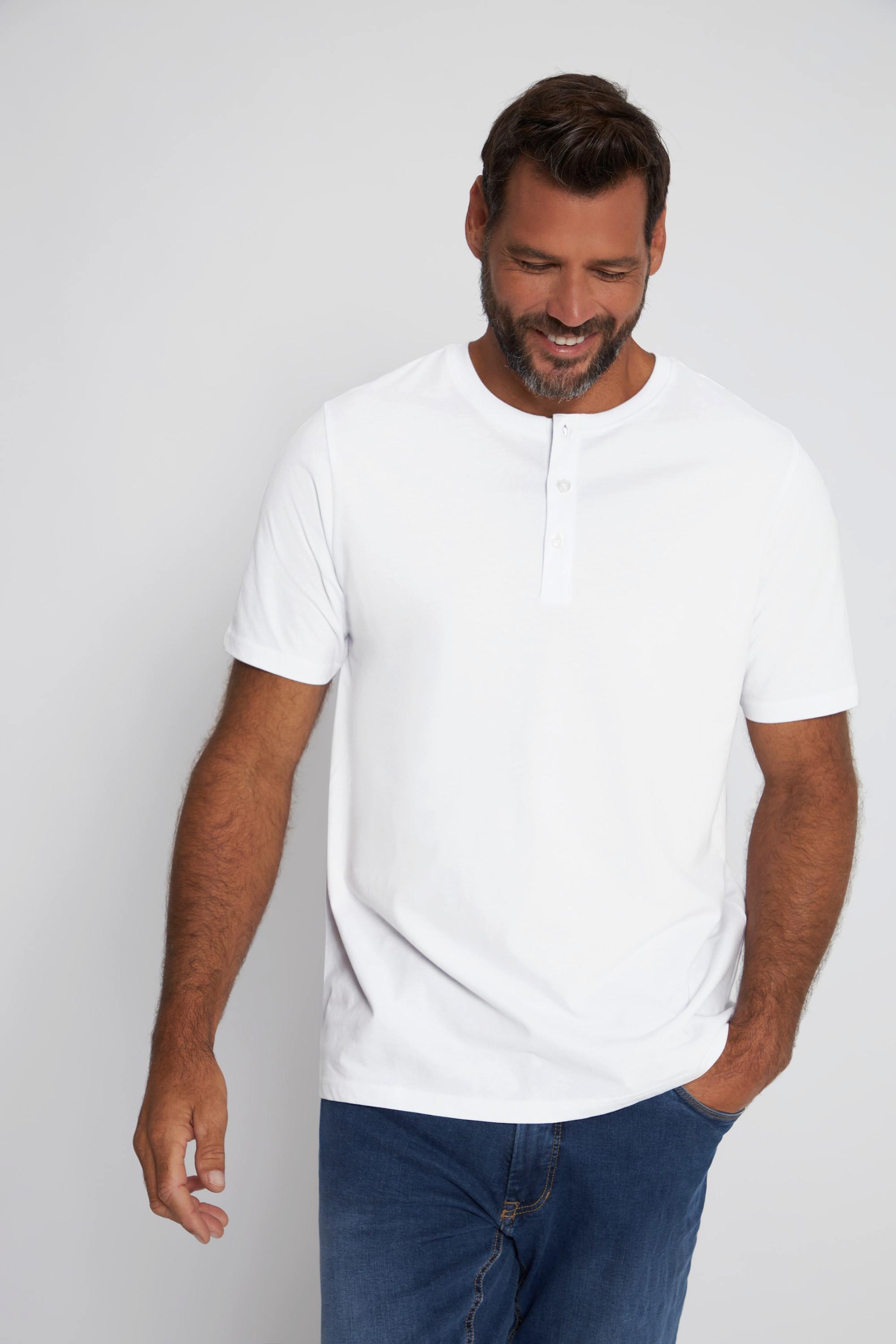 JP1880  Henley, Basic, Knopfleiste, Halbarm 