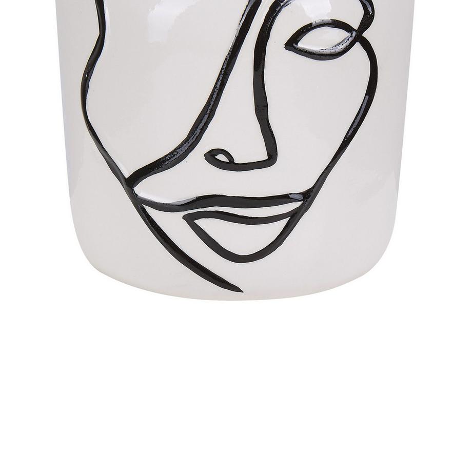 Beliani Vase à fleurs en Grès Moderne AGRINION  