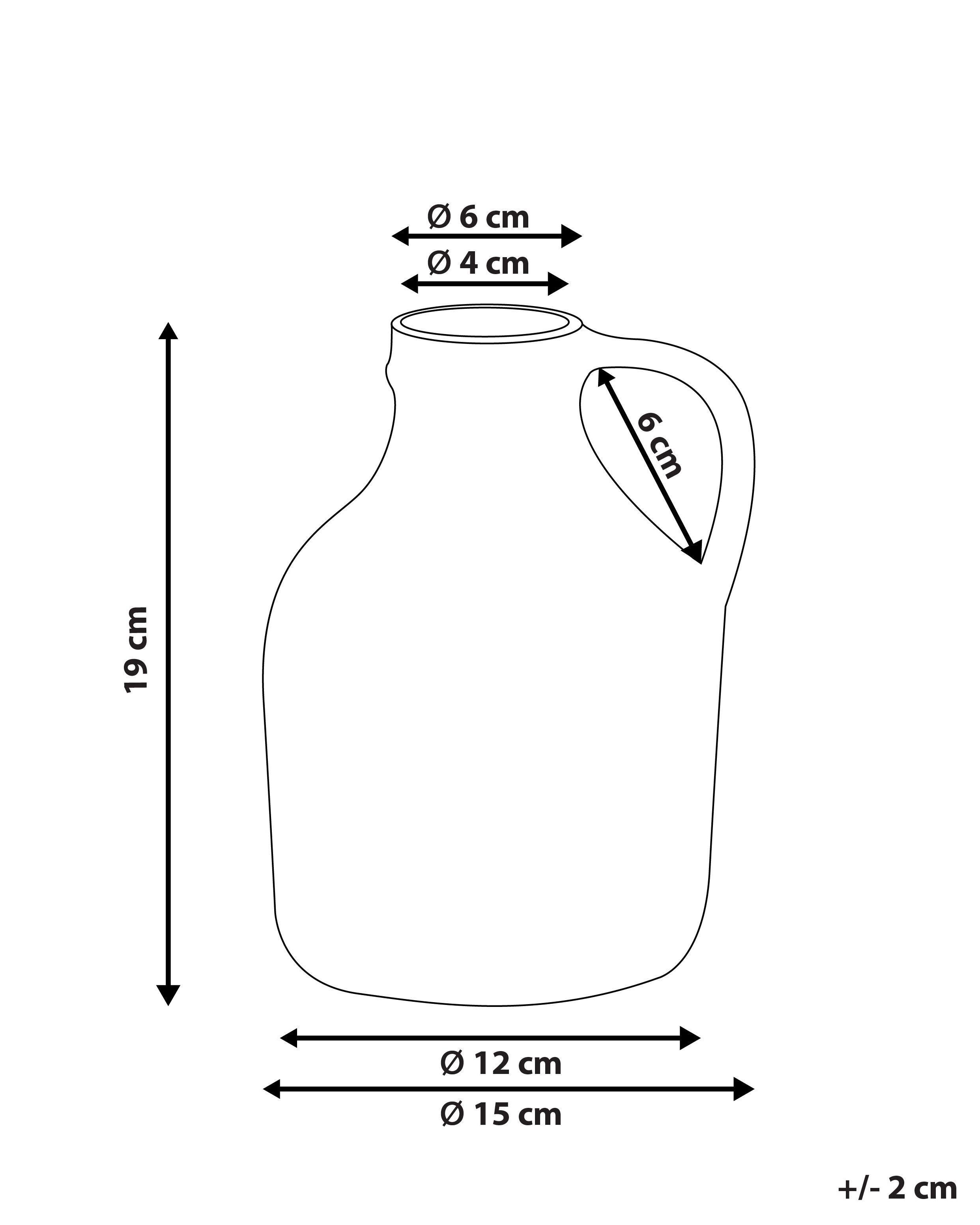 Beliani Vase à fleurs en Grès Moderne AGRINION  